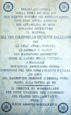 Ten. Col. Giuseppe Galliano
