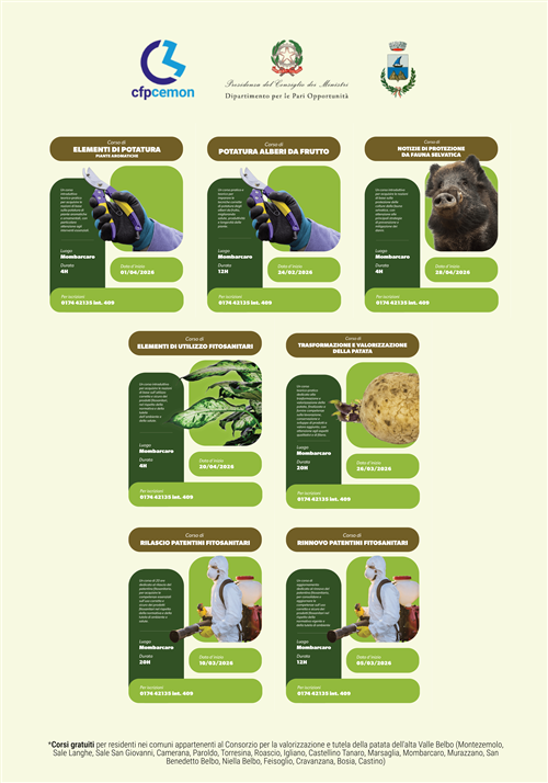 Nuove Opportunità di Formazione a Mombarcaro: Corsi Gratuiti nel Settore Agricolo